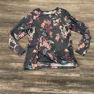 Floral Sweater Shirt